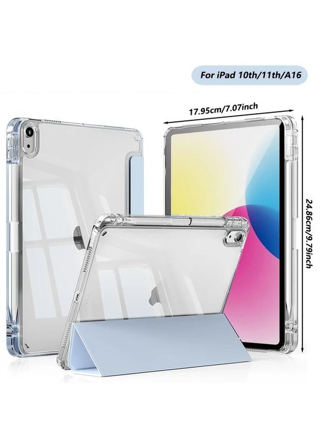 Purple Case For IPad 10th 10 9 Inch 2022 With Pencil Holder Auto Sleep Wake - Image 3